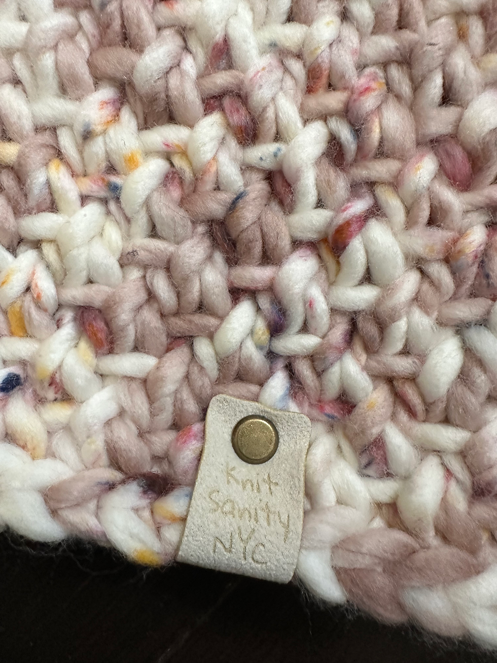 Thumbnail: **Set** Luxury Merino Wool Super Bulky Hat and Cowl Set - Toasted Almond