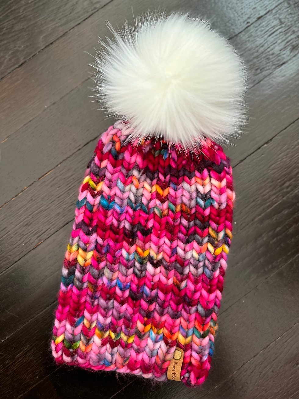 Thumbnail: Color Collective Luxury Merino Wool Bulky Beanie - Potion