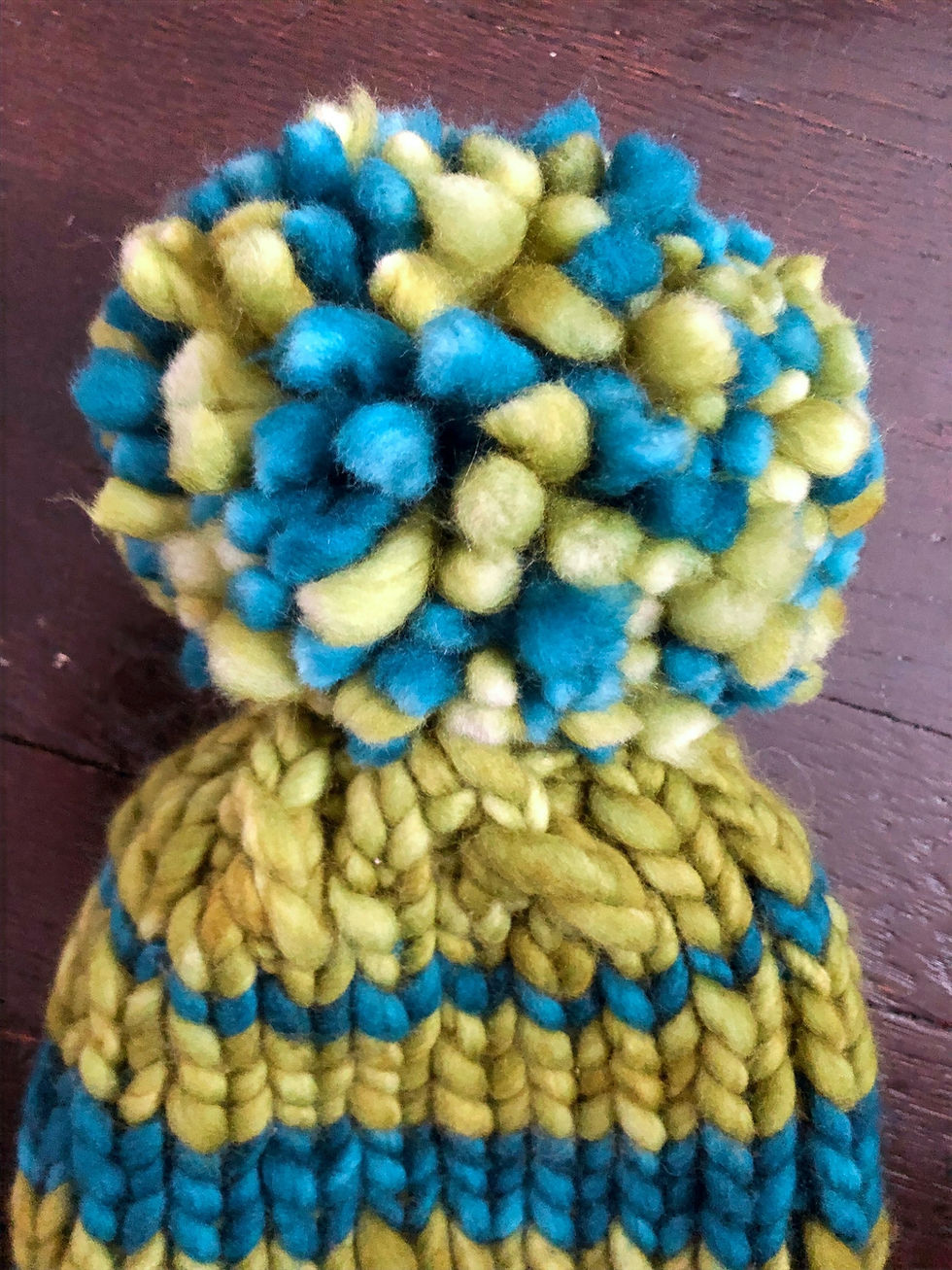 Thumbnail: Kid's Luxury Merino Wool Super Bulky Pom Pom Hat - Bushwick (4-6 yrs)