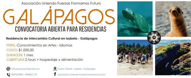 Atención amazónicos está abierta la convocatoria para residencia en Galápagos