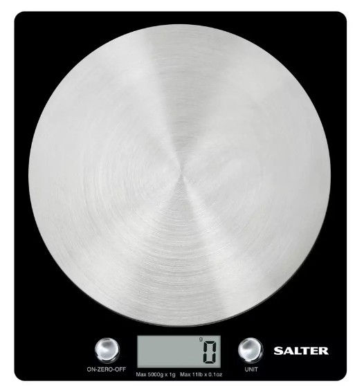 Salter Electronic Scale with Steel Platform - Black