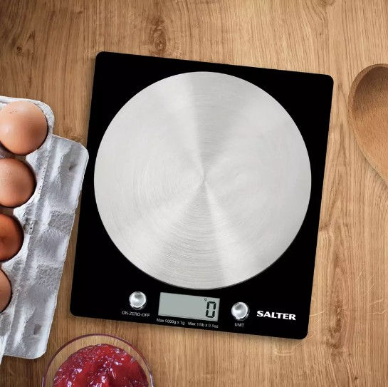 Thumbnail: Salter Electronic Scale with Steel Platform - Black