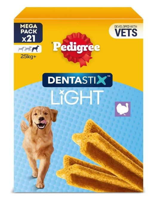 Pedigree Dentastix Light 21 Sticks Dental Chews Large Dog Treats