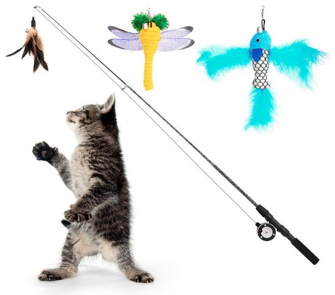 Pawaboo Cat Feather Toys