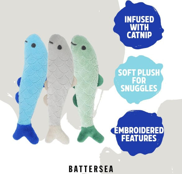 Thumbnail: Battersea Pack of 3 Cat Toys