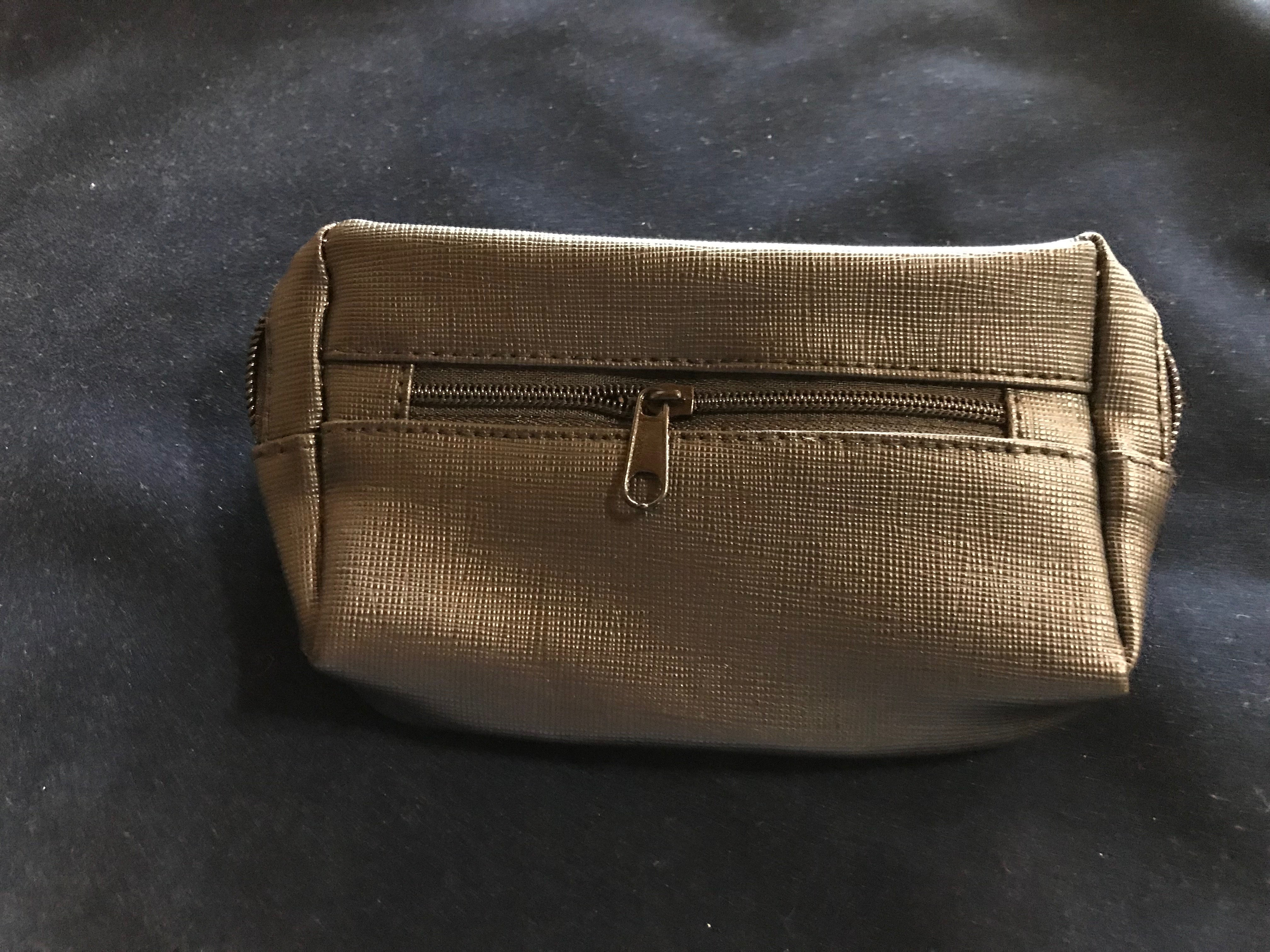 Combo Zipper Pouch - Imitation Leather