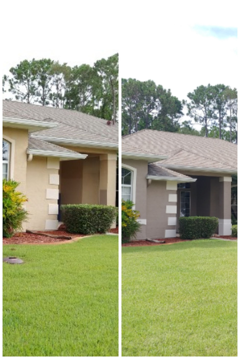 Before and After Exterior Painting