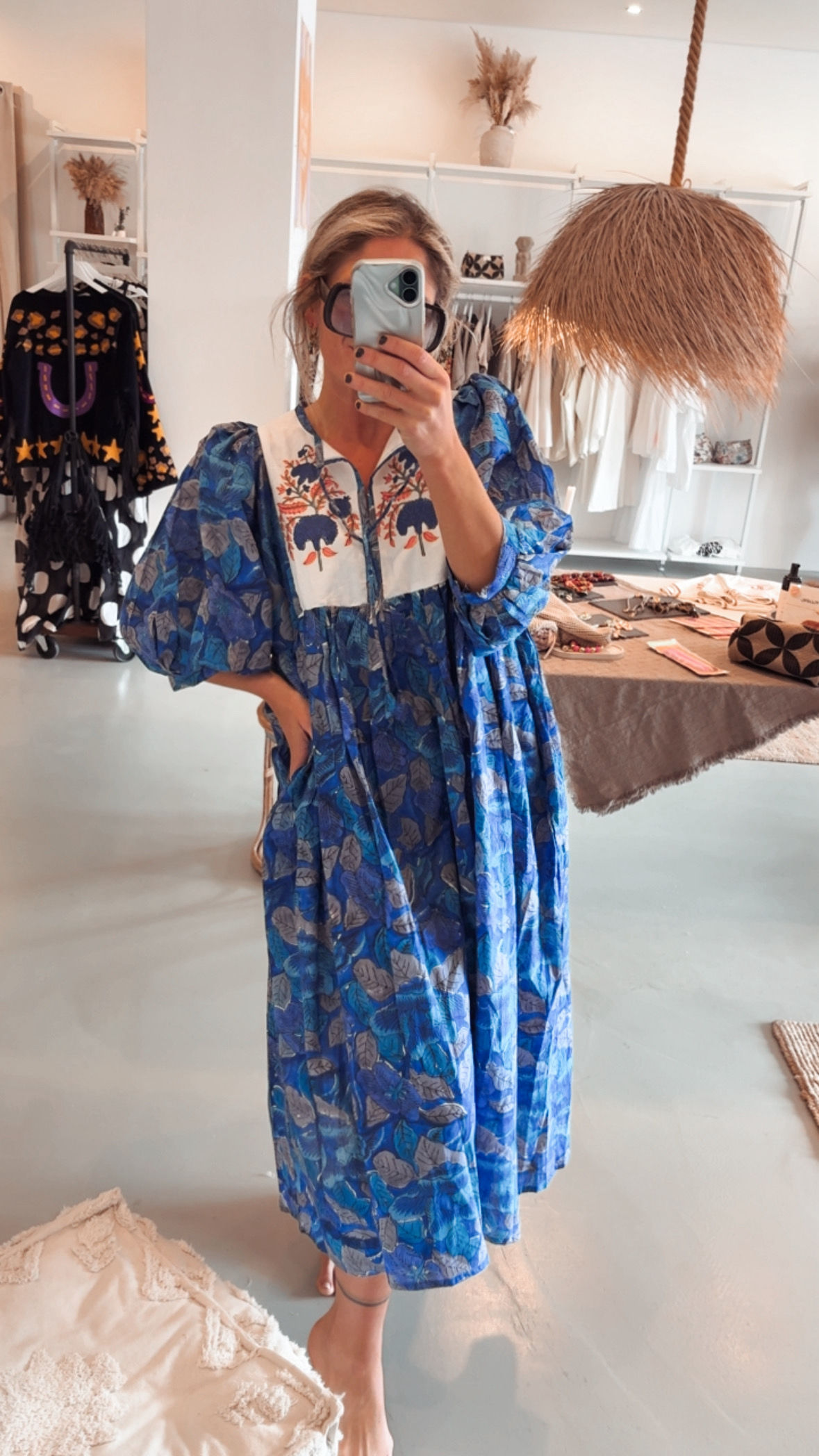 Handmade Tunikakleid Eloise Blue