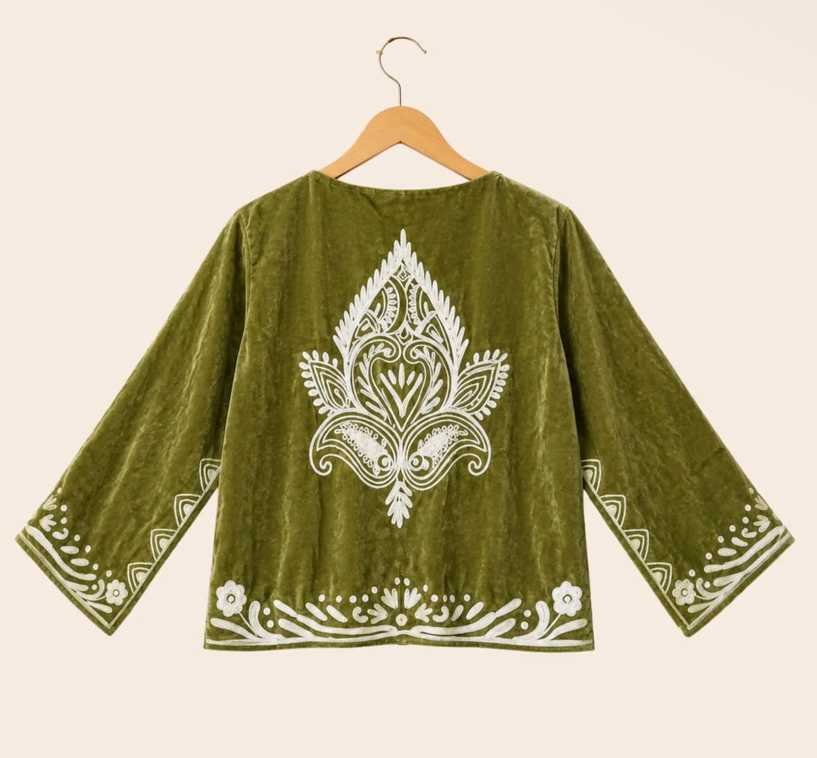 Limited Samtjacke Yoga Green