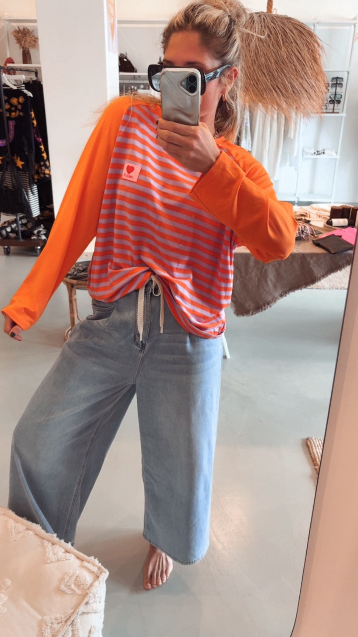 Sweatshirt Club Amour Orange