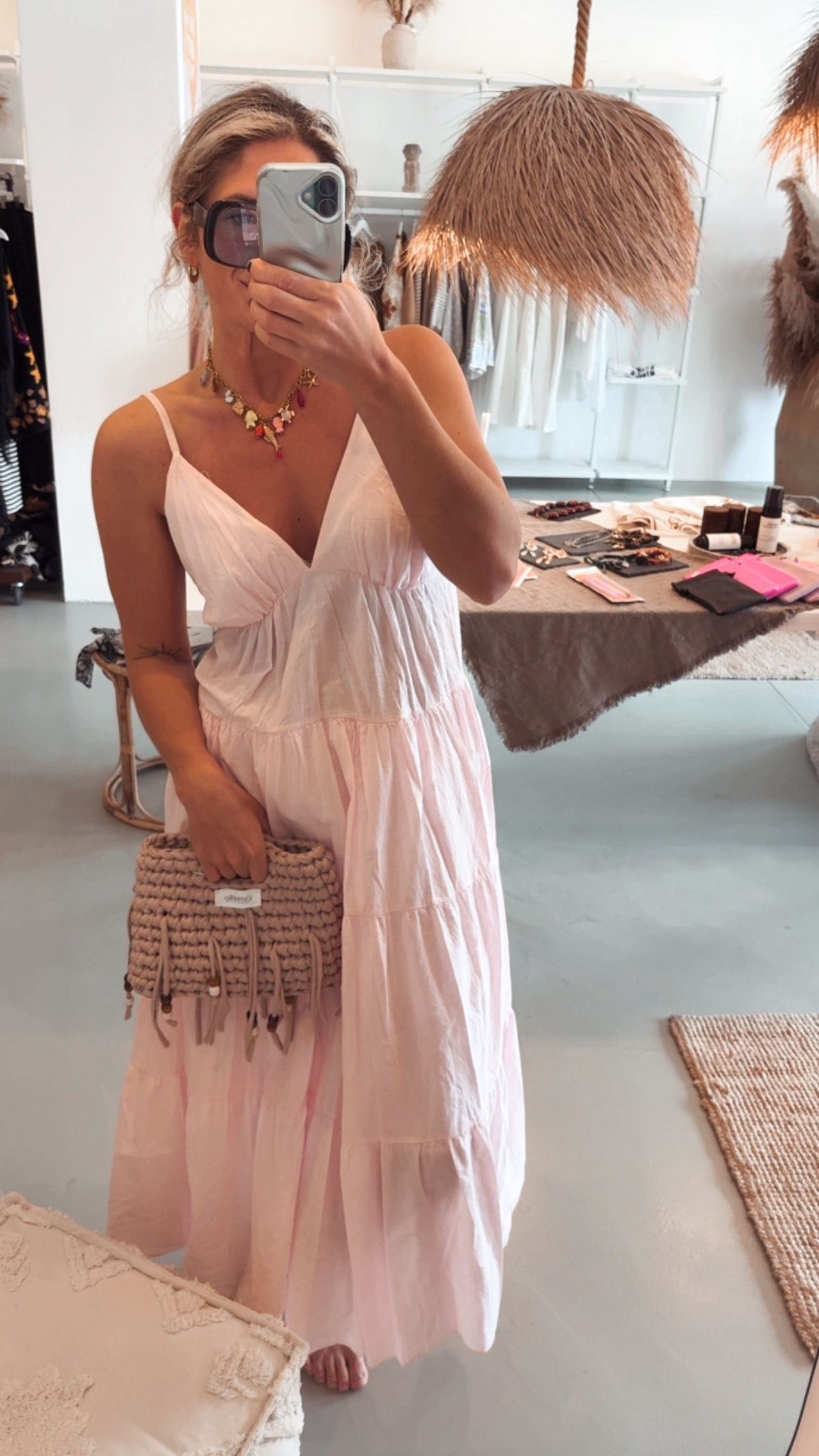 Maxikleid let it be blush