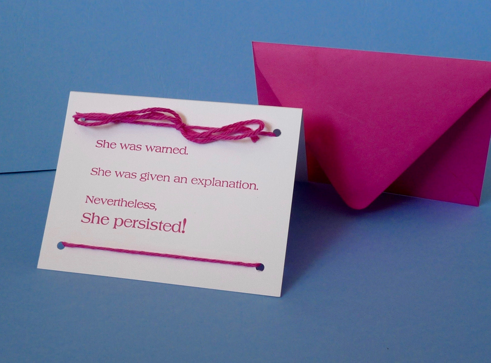 She Persisted Greeting Card
