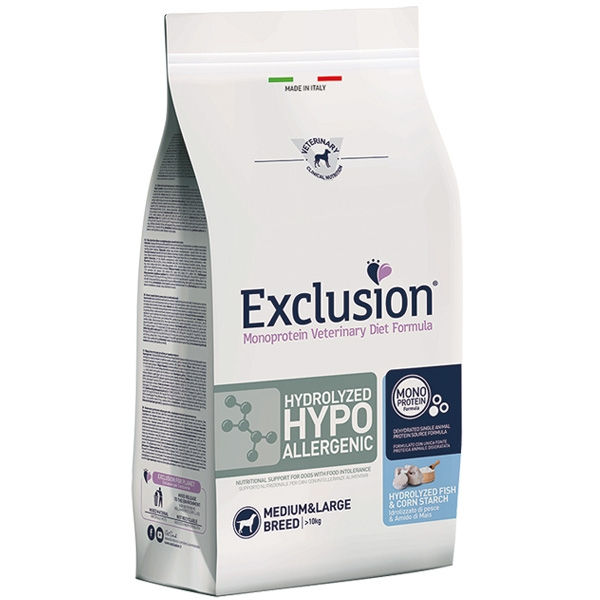 Exclusion - Diet Hydrolyzed Hypoallergenic Medium & Large Breed