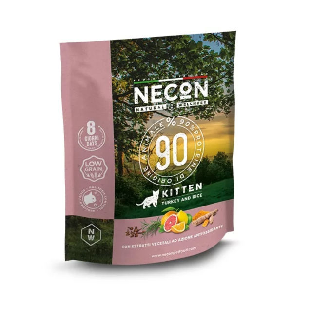 Necon natural wellness kitten tacchino e riso 400 gr