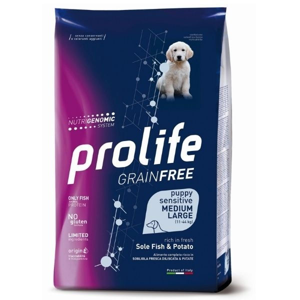 Prolife - Grain Free Puppy Medium/Large Sensitive Sole Fish & Potato
