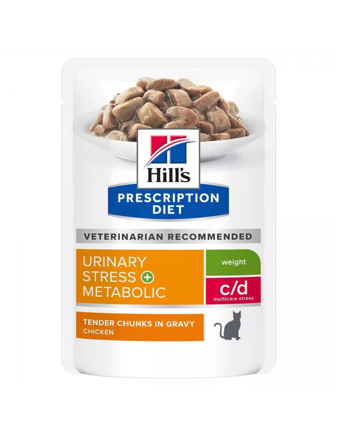 Hill's - Prescription Diet - Feline c/d Urinary Stress + Metabolic Pollo 85g