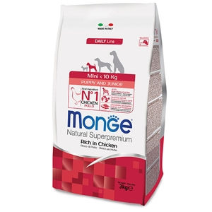 Miniatura: Monge - Natural Superpremium Mini Puppy & Junior Ricco di Pollo