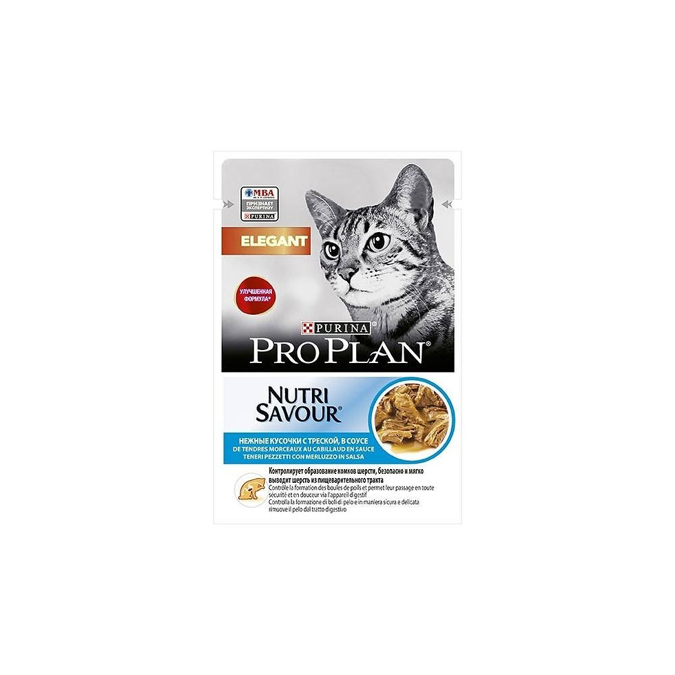 Purina Pro Plan Nutri Savour Elegant Merluzzo in Salsa 85G