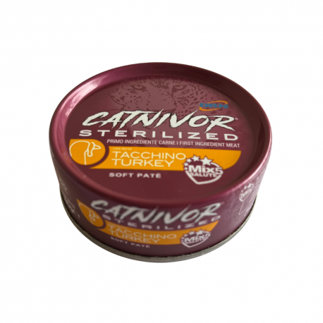 DRN Catnivor Sterilized Cibo Umido Tacchino per Gatti