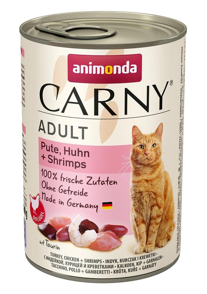 Animonda Carny Gatti Adulti Tacchino, Pollo e Gamberetti 400 gr