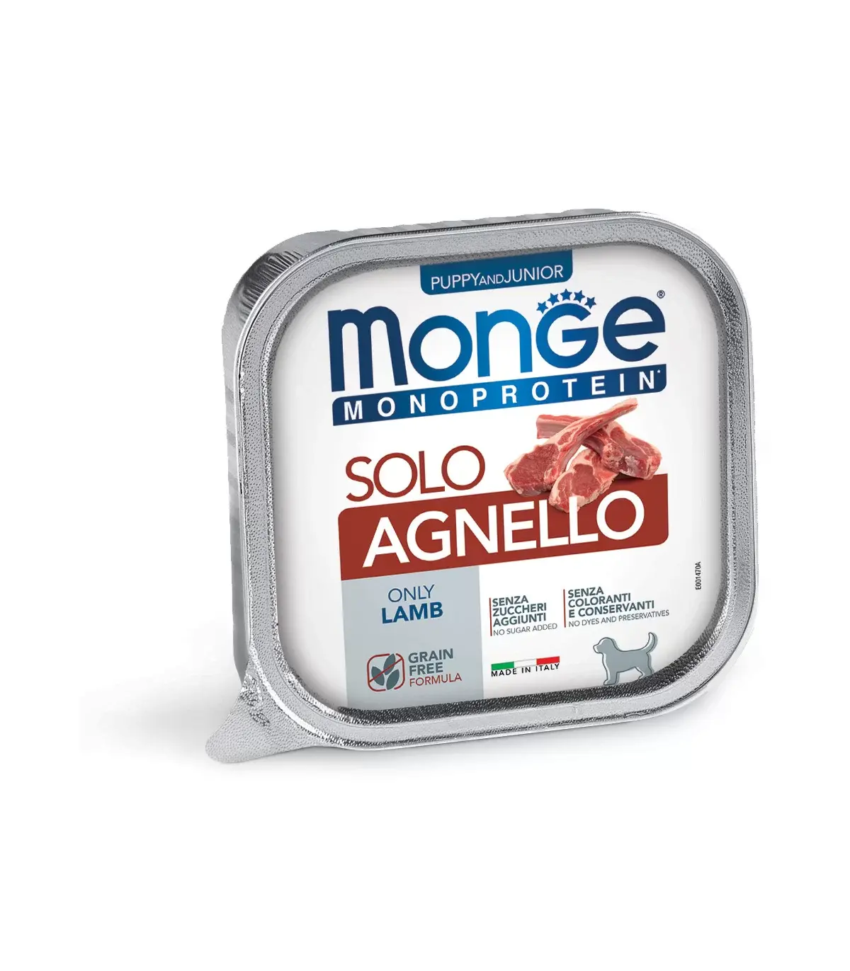 Monge puppy & junior monoprotein solo agnello 150 gr