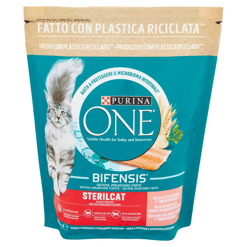 PURINA ONE BIFENSIS Crocchette Gatto Sterilcat Ricco in Salmone e Frumento 800 G