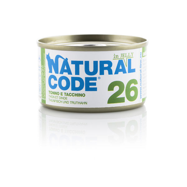 Natural Code - 26 Tonno e Tacchino in Jelly  85 Gr.