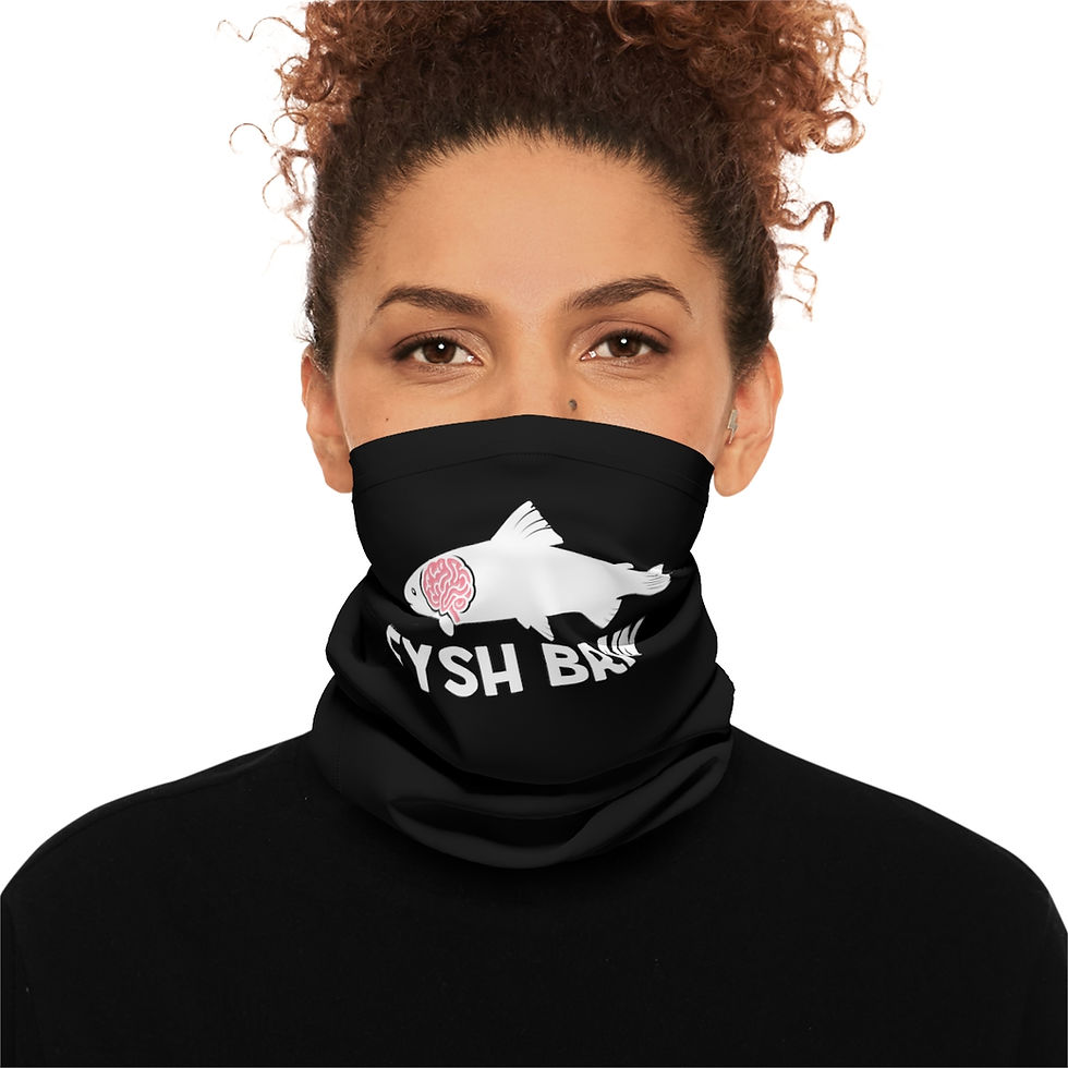 Thumbnail: Fysh Brain Midweight Neck Gaiter in Black