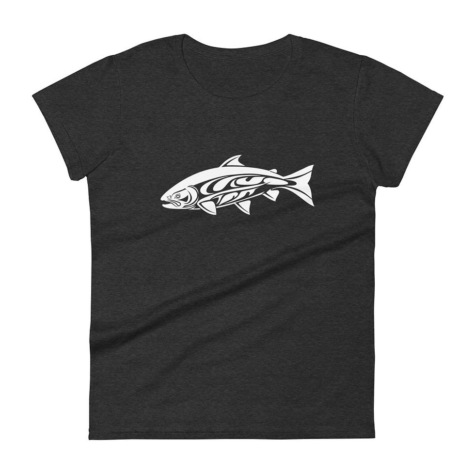 Thumbnail: Women's short sleeve t-shirt,  BC Salmon