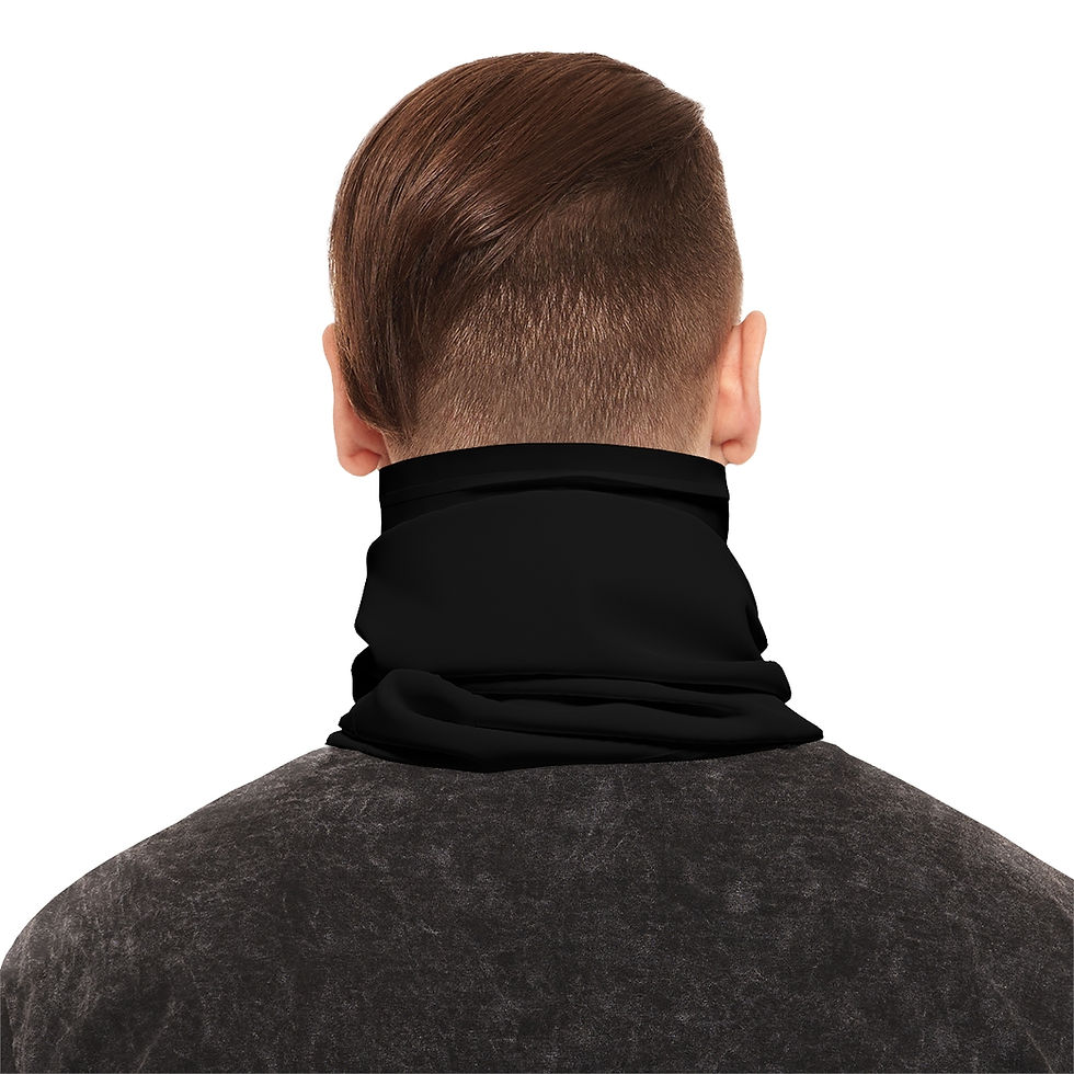 Thumbnail: Fysh Brain Midweight Neck Gaiter in Black