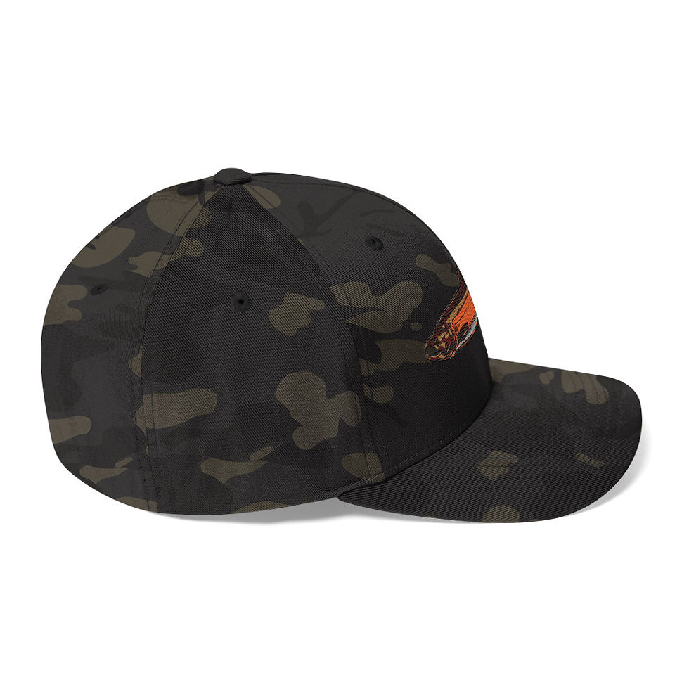 Thumbnail: Baseball Style Hat, Coho Embroidered Design