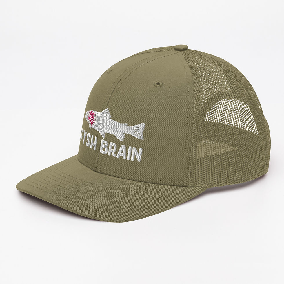 Thumbnail: Fysh Brain Snapback Trucker Hat - Large embroidered logo