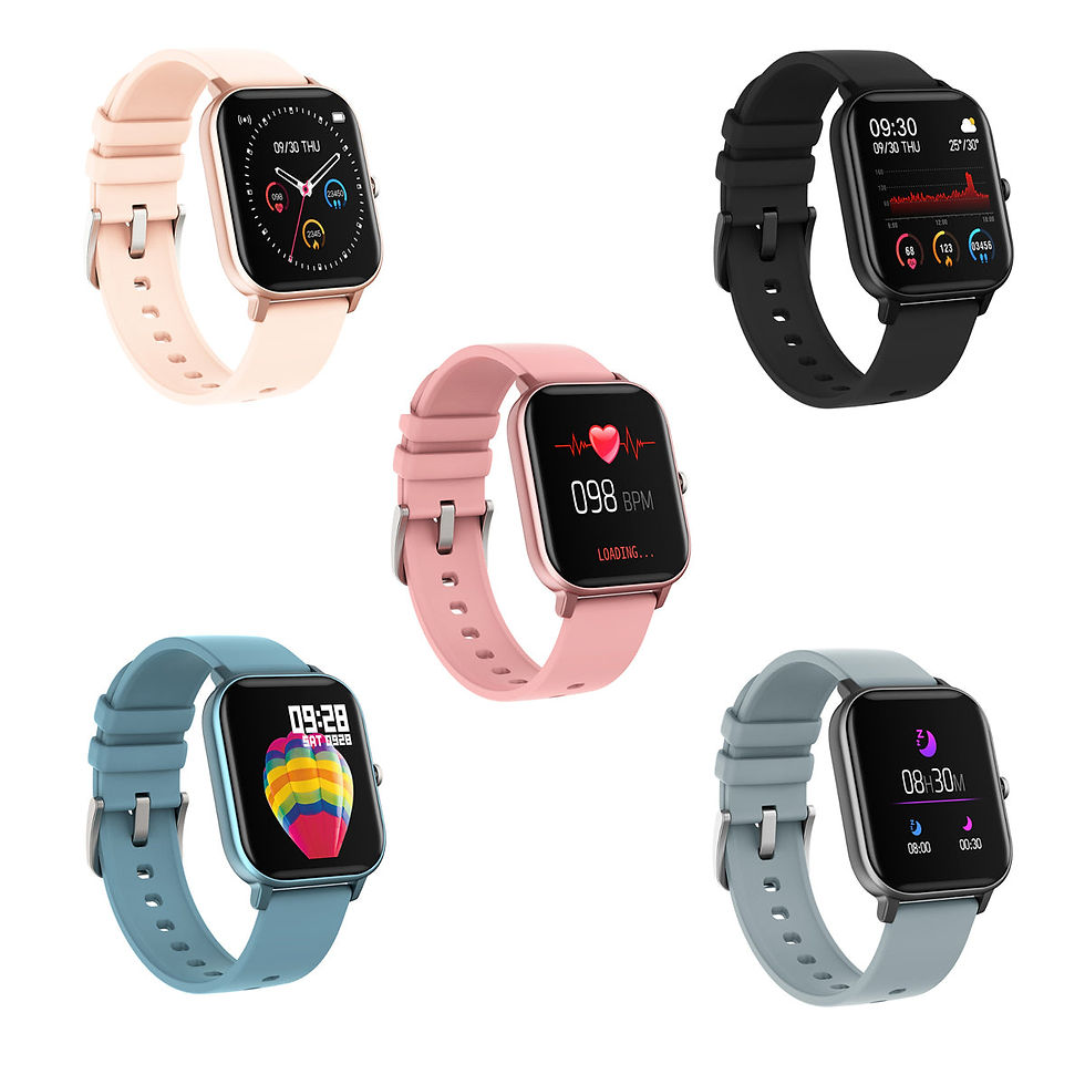 Thumbnail: Metalika Smart Watch With Health and Activity Tracker