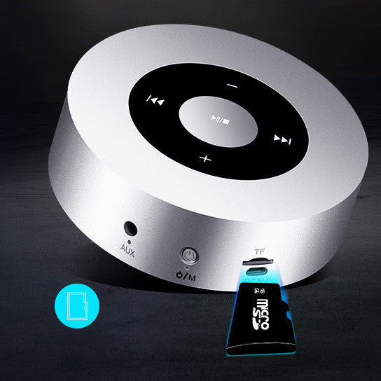 Thumbnail: Minimal Metallic Bluetooth Speaker and MP3 Player
