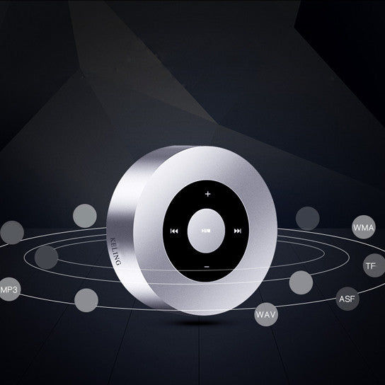 Thumbnail: Minimal Metallic Bluetooth Speaker and MP3 Player