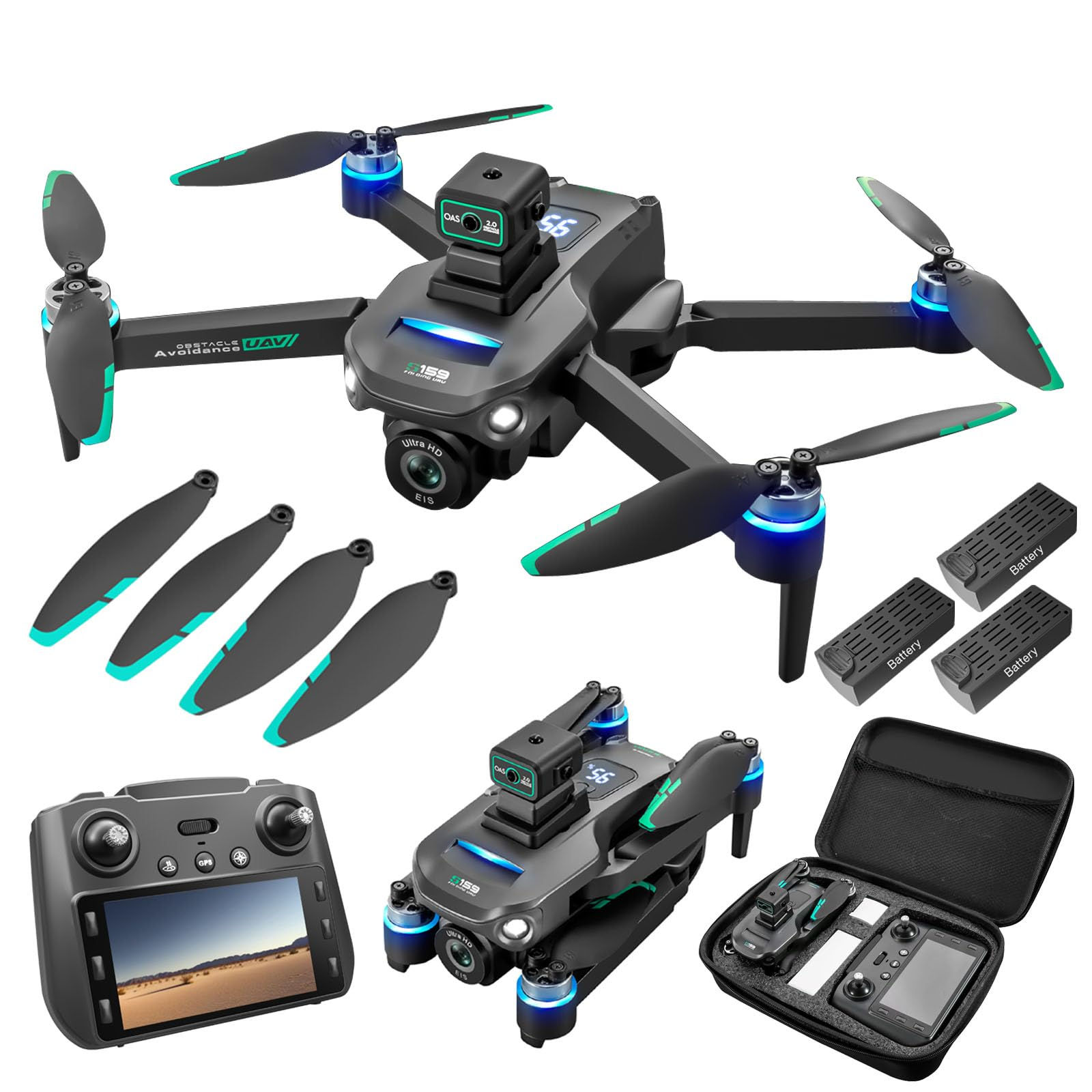 Drones with Camera for Adults 4K GPS UHD Drone 5G Remote Controller with Screen