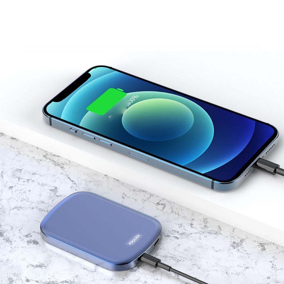 Thumbnail: Chargomate Magnetic Portable Wireless Charger And Power Bank For Apple And Andro