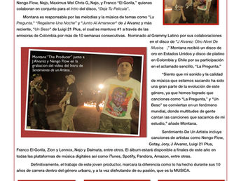 Montana “The Producer” graba el primer video de su disco: Sentimiento De Un Artista