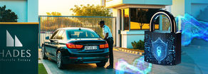 Security Guard at the gate scanning in  a visitor before giving them access. 