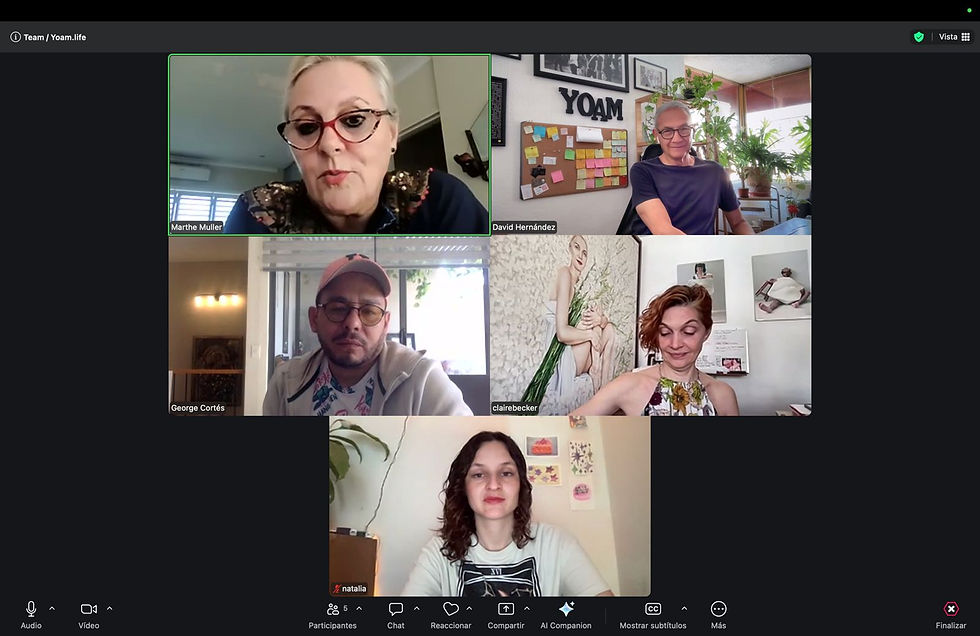 With The Zoom call with the Yoam team, just seconds before I raised my hand without thinking.