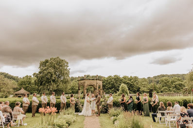 Wedding ceremony at Old Economy Village.