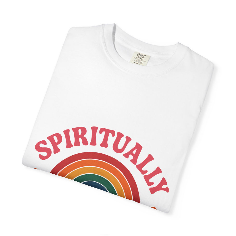 Thumbnail: Spiritually Unisex T-Shirt, Rainbow Design