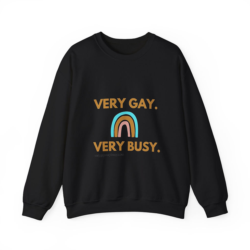 Thumbnail: Very Gay. Very Busy. Unisex Heavy Blend™ Crewneck Sweatshirt