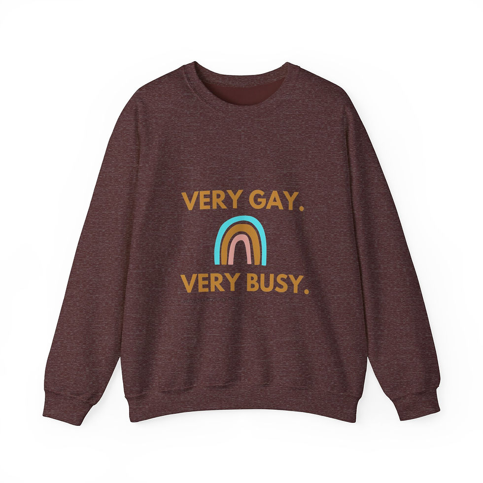 Thumbnail: Very Gay. Very Busy. Unisex Heavy Blend™ Crewneck Sweatshirt