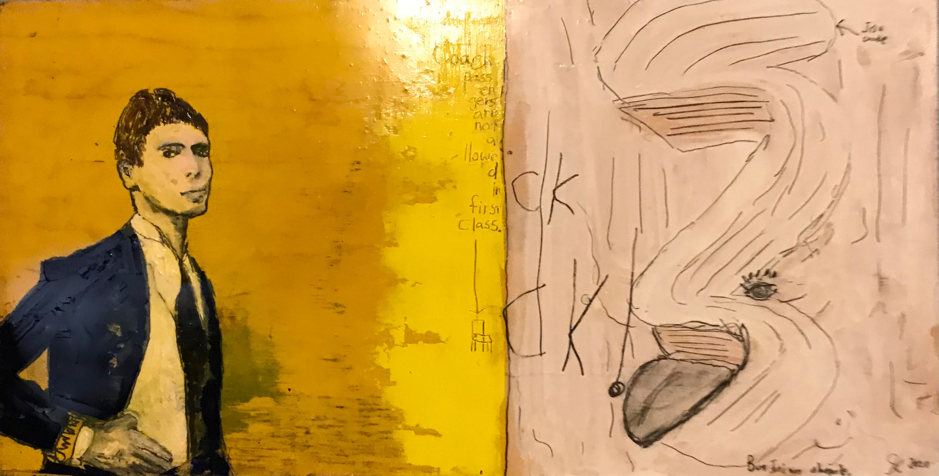 Coach passengers are not allowed in first class.