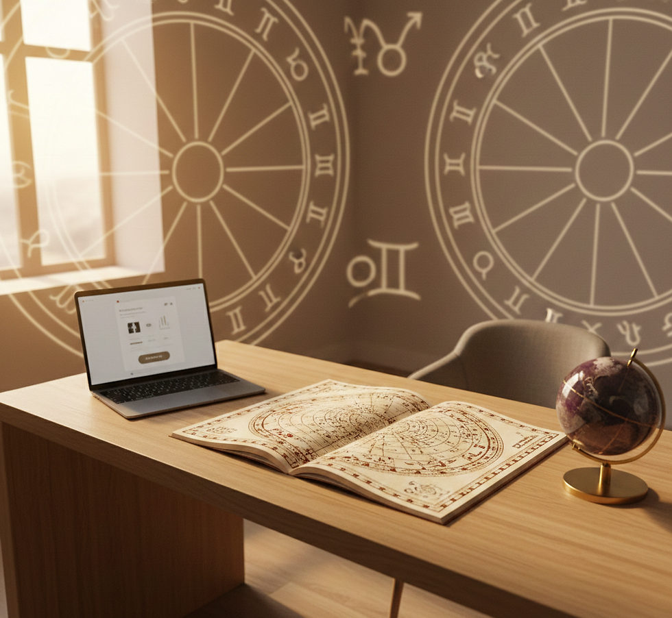 Online Vedic Astrology and K.P. Astrology consultation with birth chart analysis for global clients.