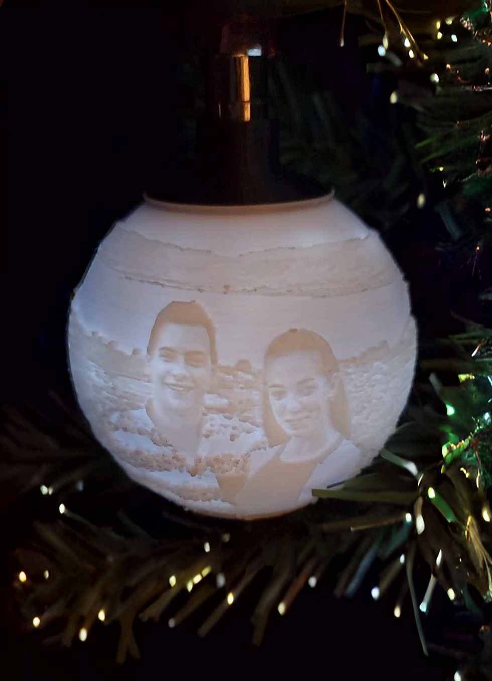 Thumbnail: Custom lithophane ornament 