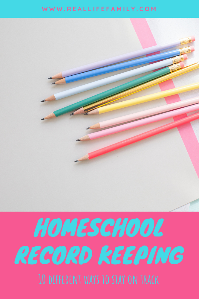 10 different homeschool recordkeeping ideas