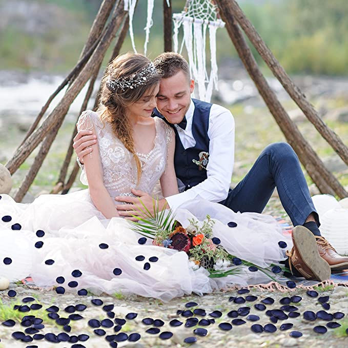 Thumbnail: Der Rose 300pcs Artificial Flowers Silk Rose Petals Flower Girl Scatter Petals f