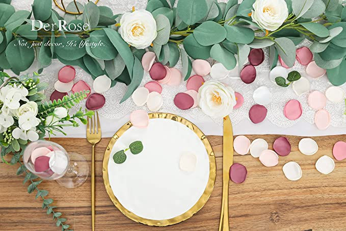 Thumbnail: 300pcs Artificial Flowers Silk Rose Petals Flower Girl Scatter Petals for Aisle